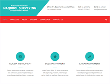 Tablet Screenshot of maqboolsurveying.com